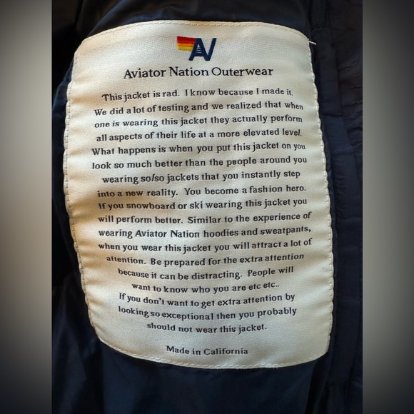 Aviator Nation unisex Jacket XL - Picture 7 of 9